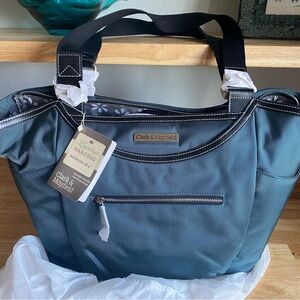 💼💻Clark & Mayfield Bellevue Teal Laptop Work Carry-On Tote Bag💻💼